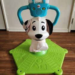 Fisher-Price Bounce and Spin Puppy Musical Ride-On Learning Toy for Babies and Toddlers
