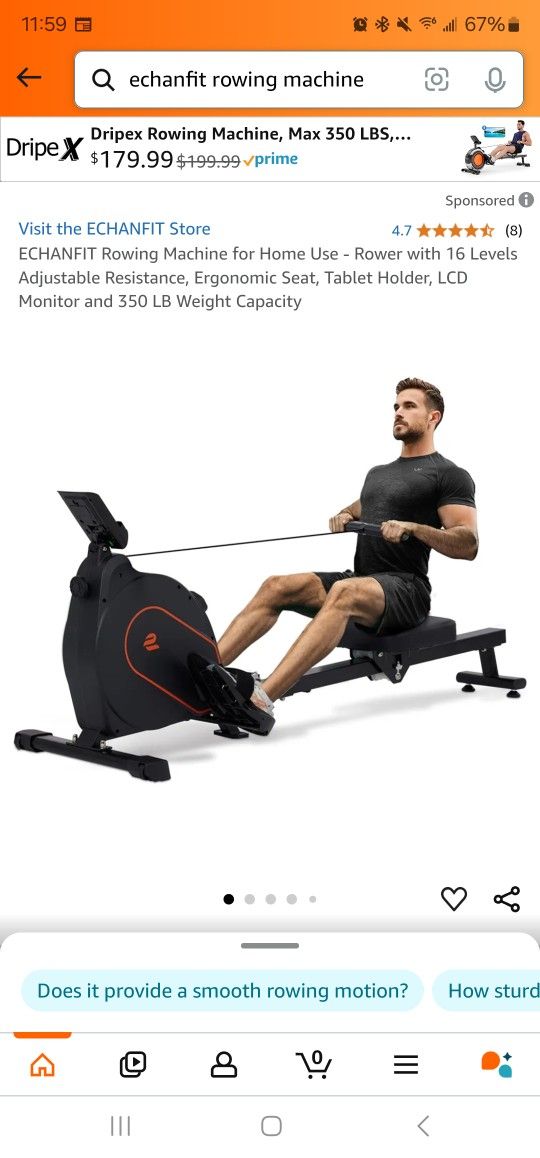 Mint Condition Achen Rowing Machine