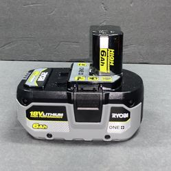 RYOBI ONE+ 18V 6.0 Ah Lithium-Ion HIGH PERFORMANCE Battery