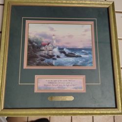 Painting  (Gift Print)  "Thomas Kinkade" Beacon Of Hope 