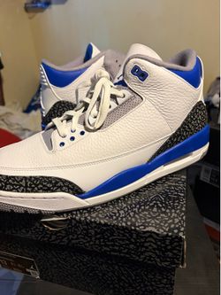 Jordan 3 racer blue size 13