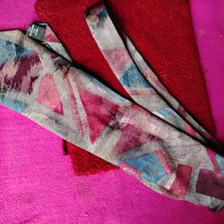 A  Nice  Pink , Blue, Grey , Dark Pink Men's Tie
