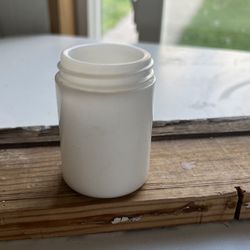 Vintage Apothecary Milkglass Glass