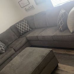 Sectional With Ottoman 