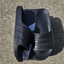 Adidas Adilette Slides Black Sizes: 7, 8, 9, 10, 11, 12, 13 (Pick Up)