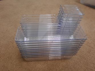 Clear acrylic drawer organizers