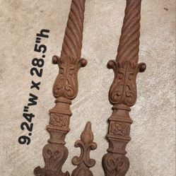 Cast Iron Wall Decor 
9.24"w x 28.5"h
Its very heavy 