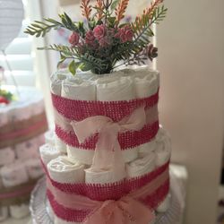 Baby Girl Diaper Cake Baby Shower Gift