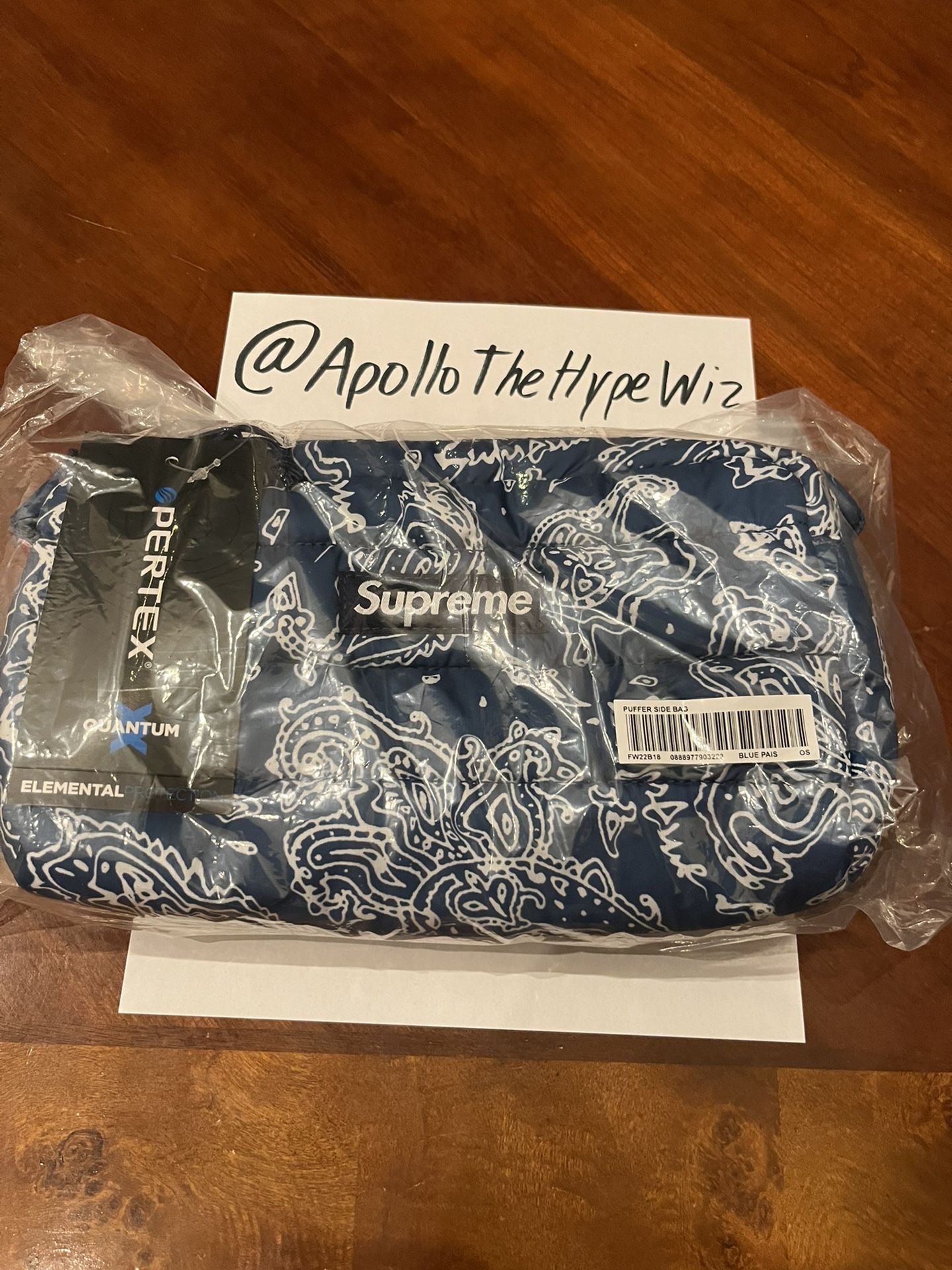Supreme Puffer Side Bag (Blue)