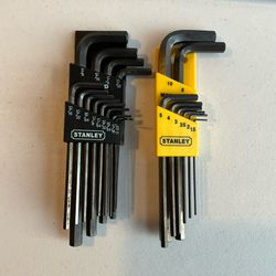 Stanley Hex Key Set Metric & SAE Allen Wrench