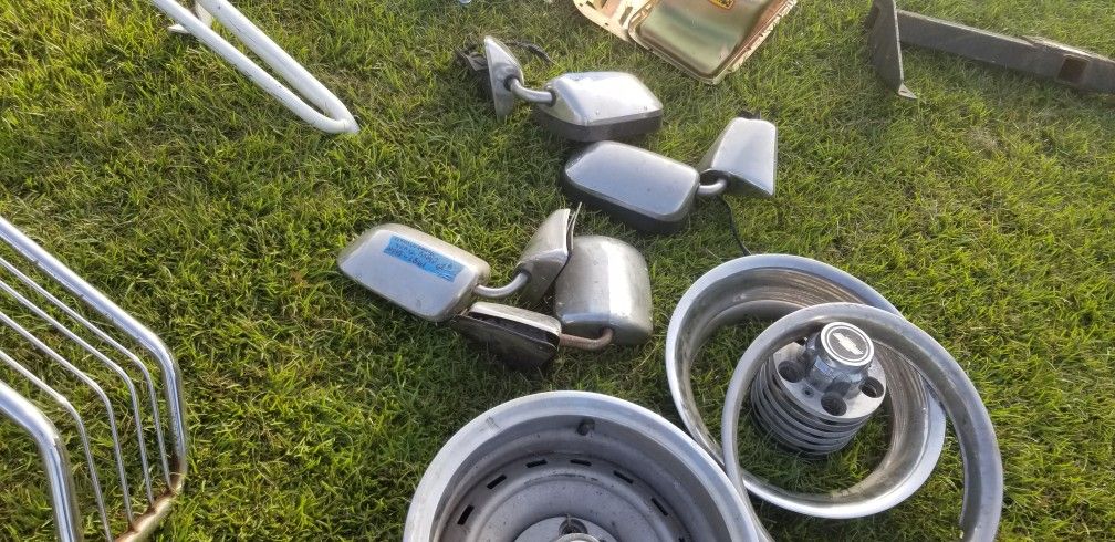Chevy Mirror, Wheels, Center Caps  And Bty Rings