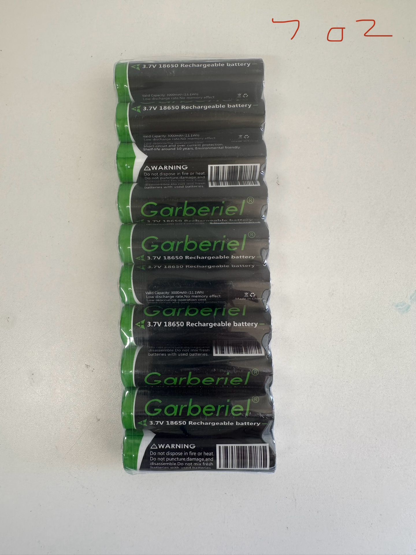 10 PC 3.7V Battery 18(contact info removed)mAhVisit Rechargeable Li-ion Battery