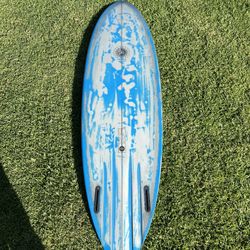 Stamps Surfboard 6’4 Sultwinn Channel Bottom Twin Fin Dims In Pic.