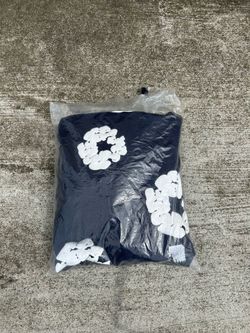 Dark blue demin tear