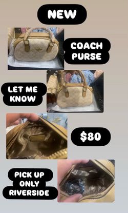NEW COACH PURSE PICK UP ONLY