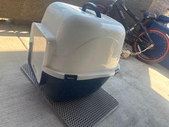 Cat box and cat litter catching mat