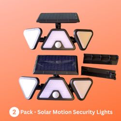 Pack of 2 Solar Motion Security Lights - SOLAR LIGHT