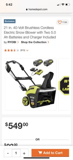 RYOBI Snow Blower