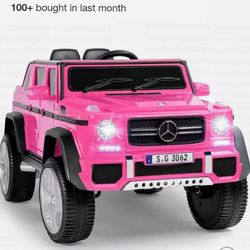 Costway Mercedes Benz 12V Electric Kids Ride On Car RC Remote Control W/Trunk Pink
