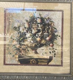 Vintage Home Interior Floral Frame
