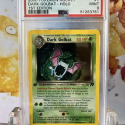 PSA 9 MINT Pokemon 1st Edition Dark Golbat Holo Team Rocket