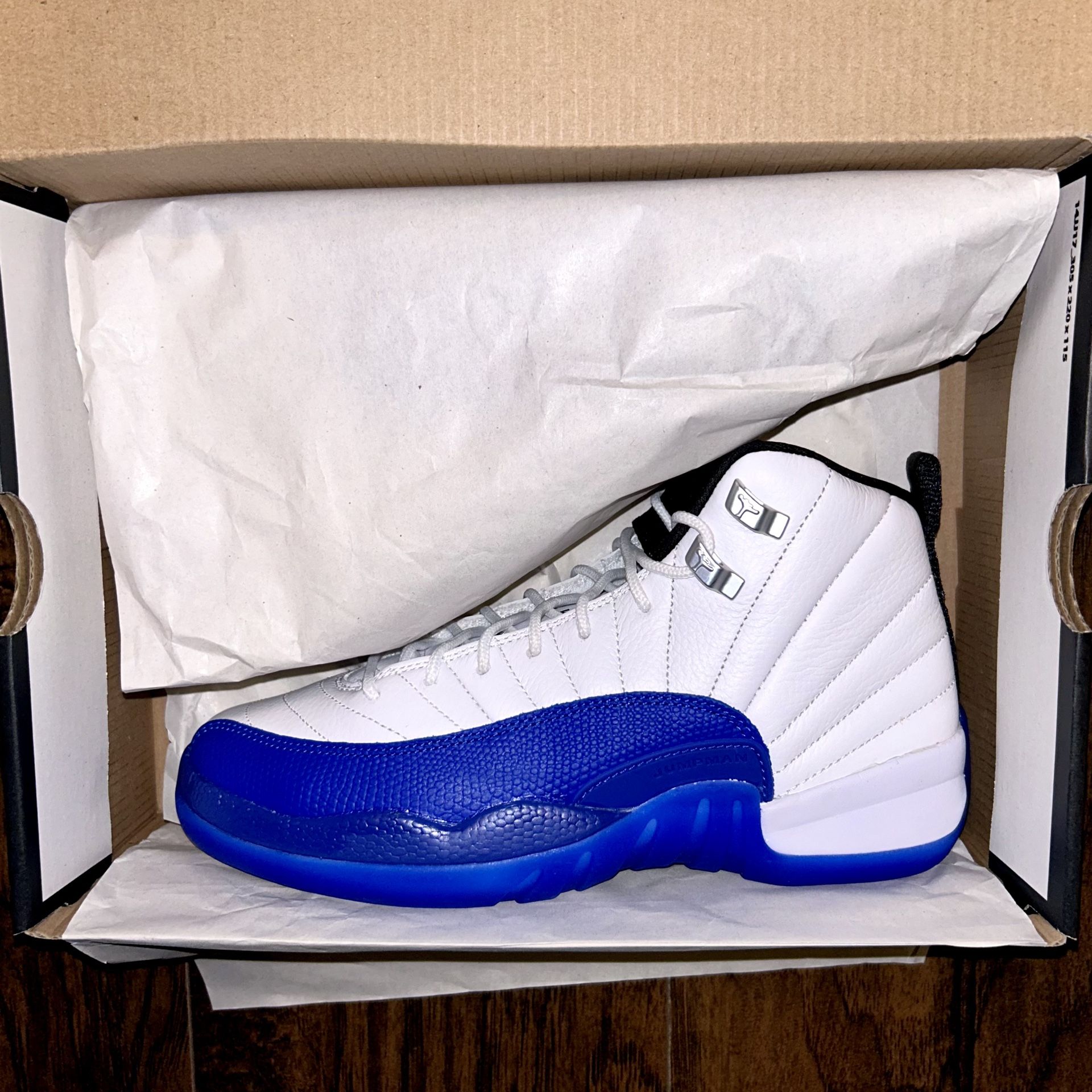 Brand New Jordan 12 Retro “Blueberry” (GS) Size 6.5Y/Size 8 Womens And Size 4Y/Womens size 5.5