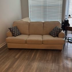 Tan Couch And Couch Seat