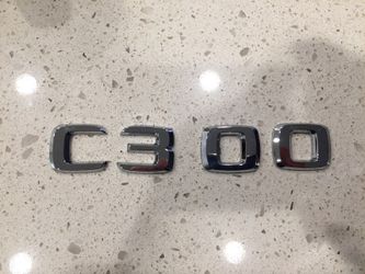 OEM Mercedes C300 badges