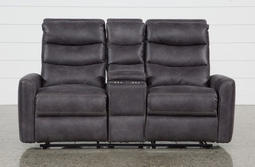 Malia 70” Power Reclining Storage Console Loveseat with USB