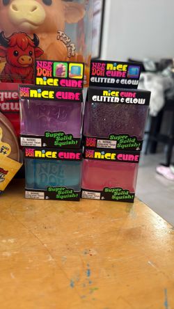Needoh Nice cubes Brand New (blue, Purple, Pink, Purple Sparkle