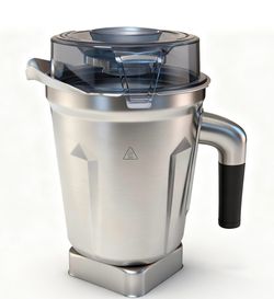 Deuovht Built-In Chip 64oz Stainless Steel Container Blender Pitcher, Replacement Jar Compatible With Vitamix 5200, 750, 6300, E310, Vm0103, Vm0197, E
