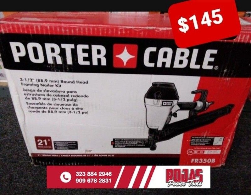 Porter Cable 3-1/2" (88.9mm) Round Head Framing Nailer Kit