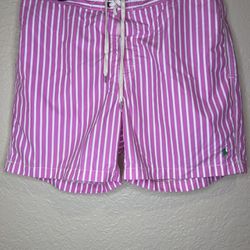 Retro Polo Ralph Lauren Board Shorts Pink SZ L