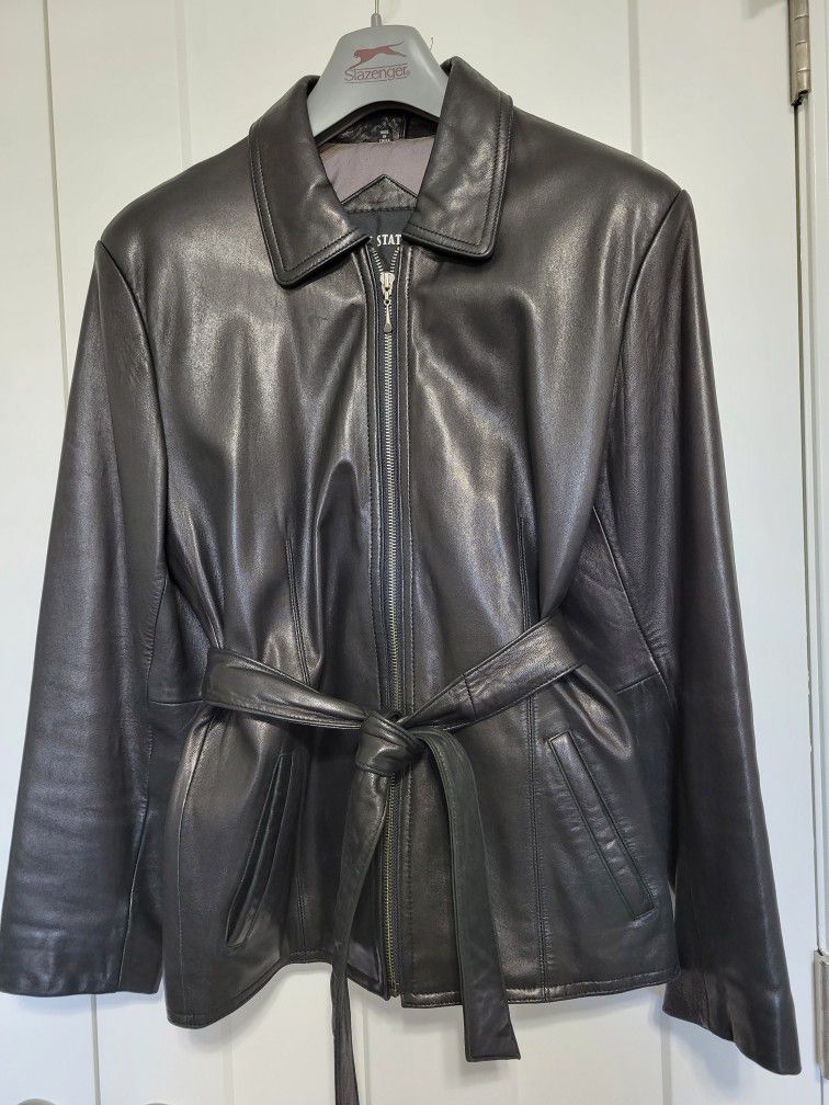 Women's Black Leather Jacket 