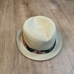 Old Navy - Straw Fedora with Floral Band