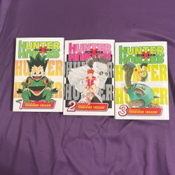 Hunter X Hunter Manga Volumes 1-3