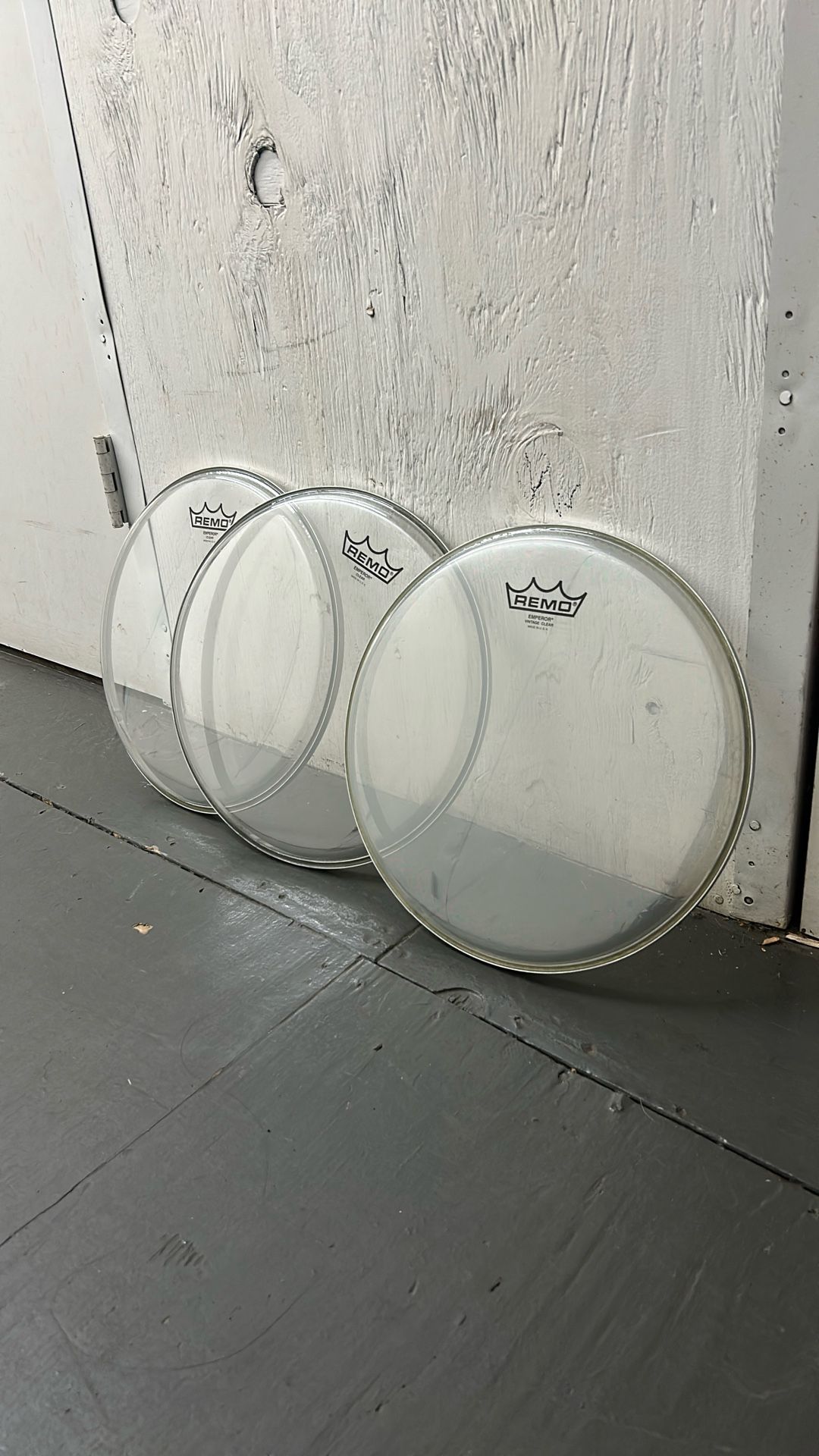12” Remo Emperor Clear / Vintage $10 Ea
