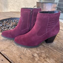 Market & Spruce Women’s Booties - Color: Wine  Red / Size: 8.5