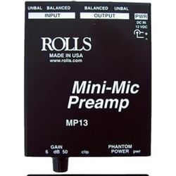 Rolls MP13 Mini-Mic Single CH Preamp
