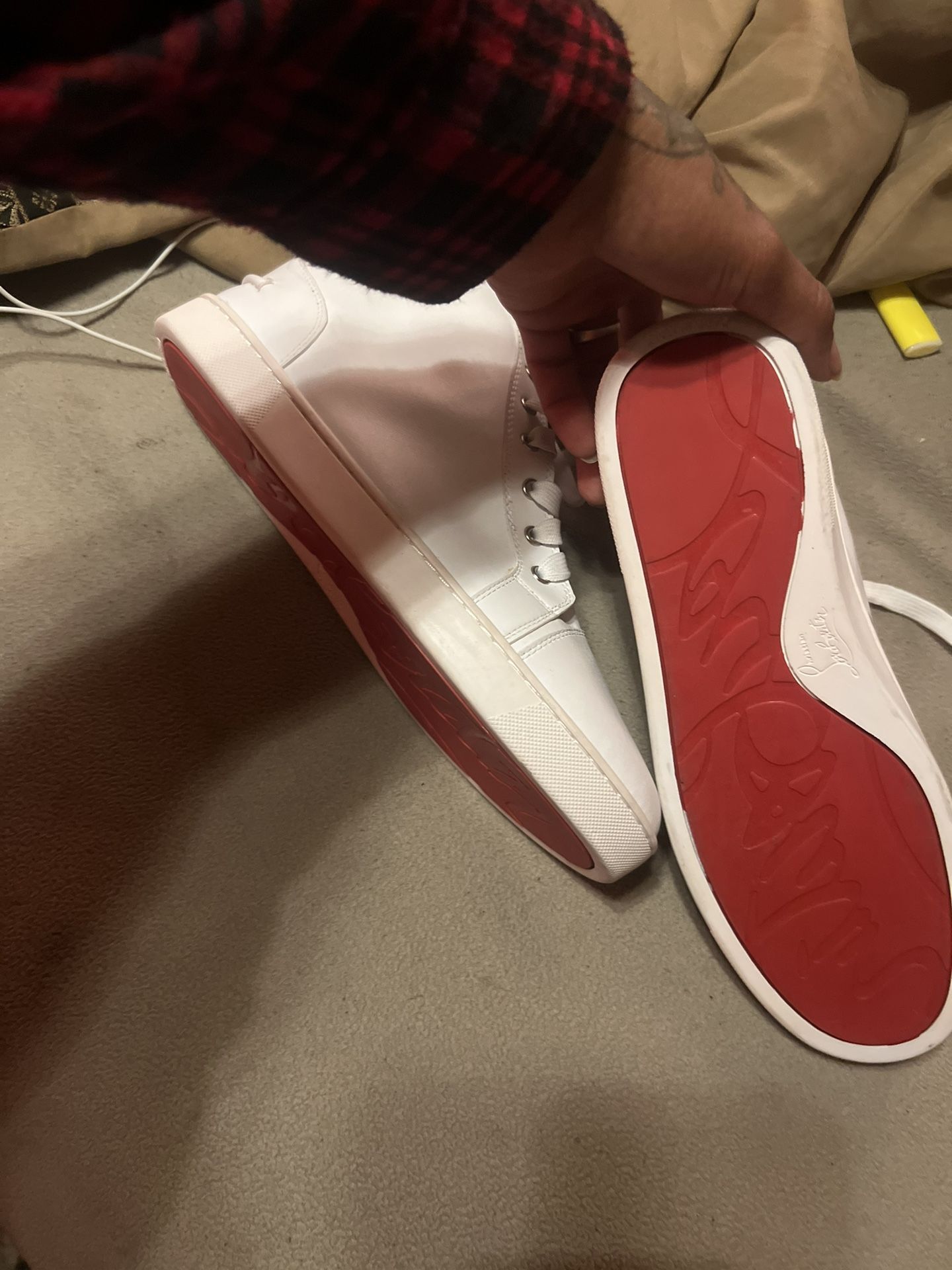 Christian Louboutin White High tops