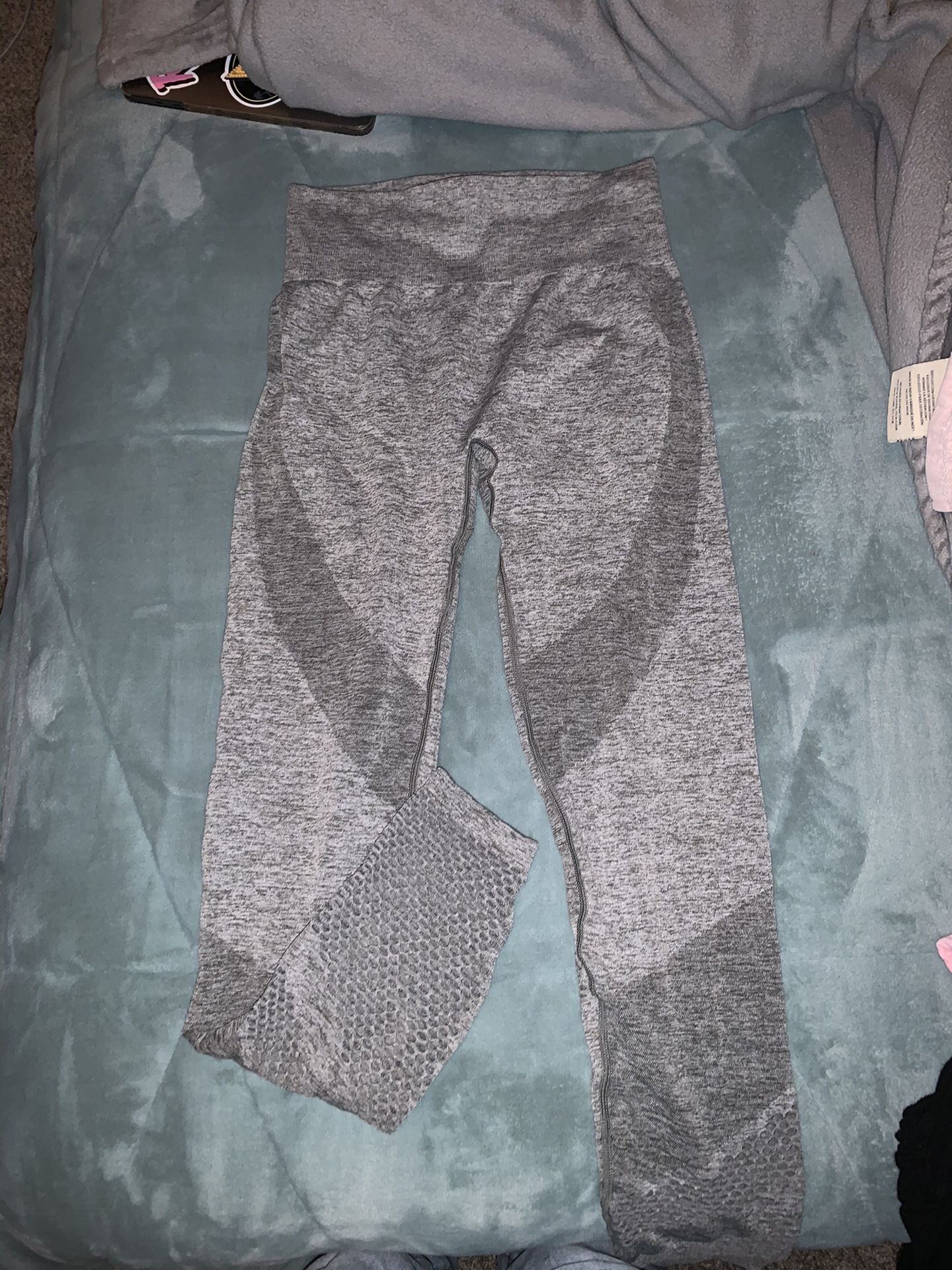 PINK GREY LEGGINGS