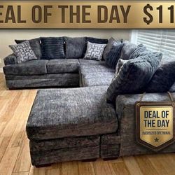 DEAL OF THE DAY!!! OVERSIZED SECTIONAL ONLY $1199