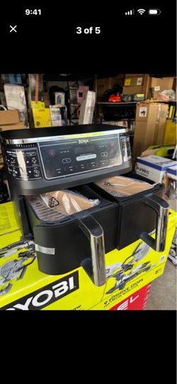 Ninja DZ201 Foodi 8 Quart 6-in-1 DualZone 2-Basket Air Fryer with 2 Independent Frying Baskets, Match Cook & Smart Finish to Roast, Broil, Dehydrate &