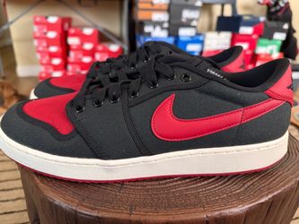 Nike Air Jordan 1 Low Black Red Sneakers