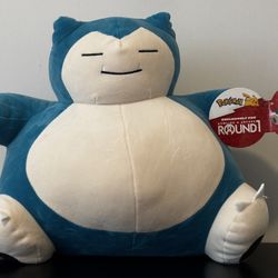 Snorlax Plush – Round1 Exclusive (New With Tag)