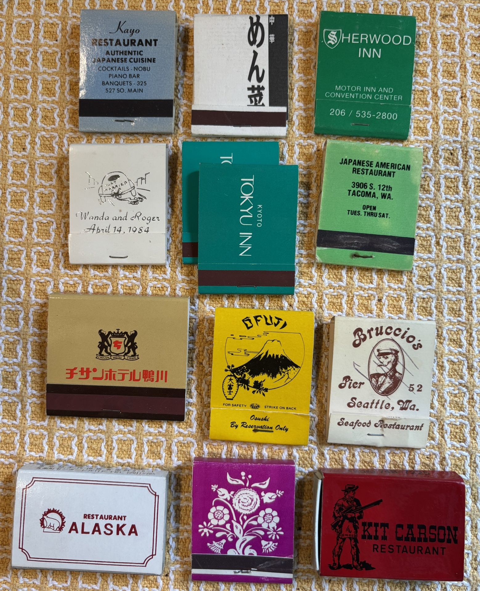 Vintage Matchbooks Collection of 13