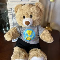 NEW Build A Bear Soft Tan Teddy Bear Plush 15 Inch Stuffed Animal Cuddling 
