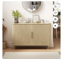 Side Board Cabinet With Sliding Door