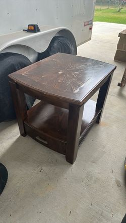 Wood night stand