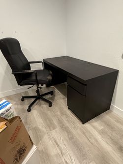Desk and chair